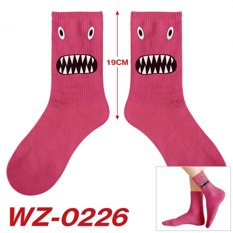 Among Us Anime printing medium sock tube height 19cm price for  5 pairs WZ-0226