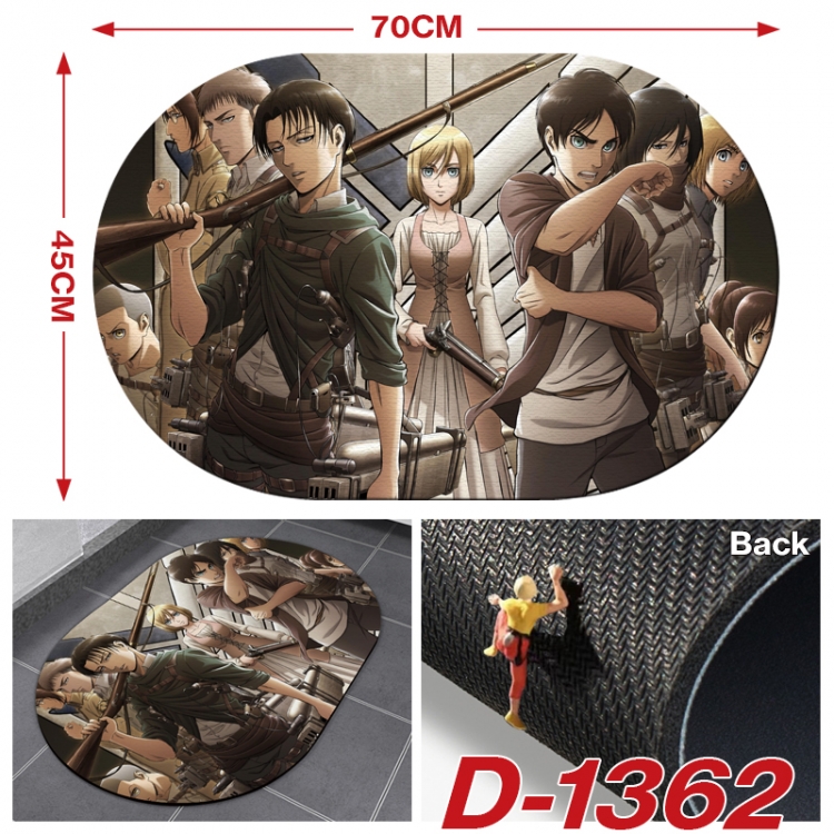 Shingeki no Kyojin Multi-functional digital printing floor mat mouse pad table mat 70x45CM D-1362