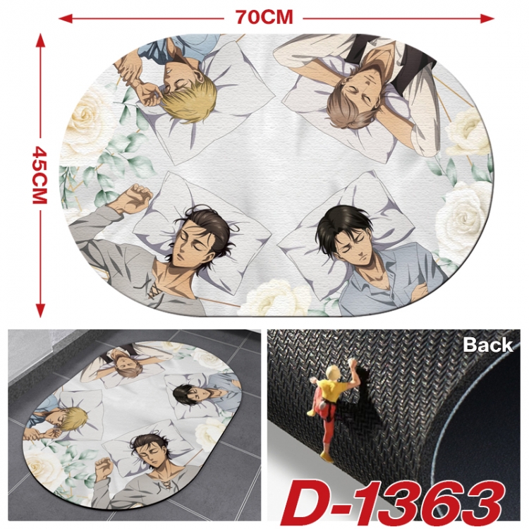 Shingeki no Kyojin Multi-functional digital printing floor mat mouse pad table mat 70x45CM D-1363