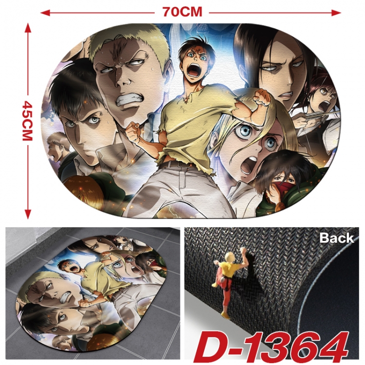 Shingeki no Kyojin Multi-functional digital printing floor mat mouse pad table mat 70x45CM D-1364