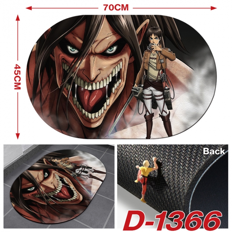 Shingeki no Kyojin Multi-functional digital printing floor mat mouse pad table mat 70x45CM D-1366