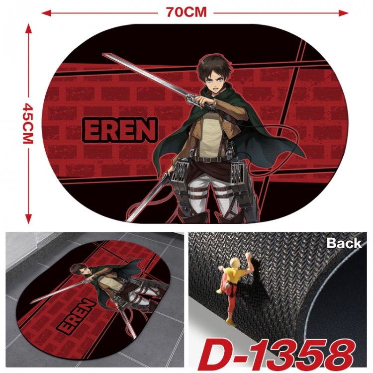 Shingeki no Kyojin Multi-functional digital printing floor mat mouse pad table mat 70x45CM D-1358