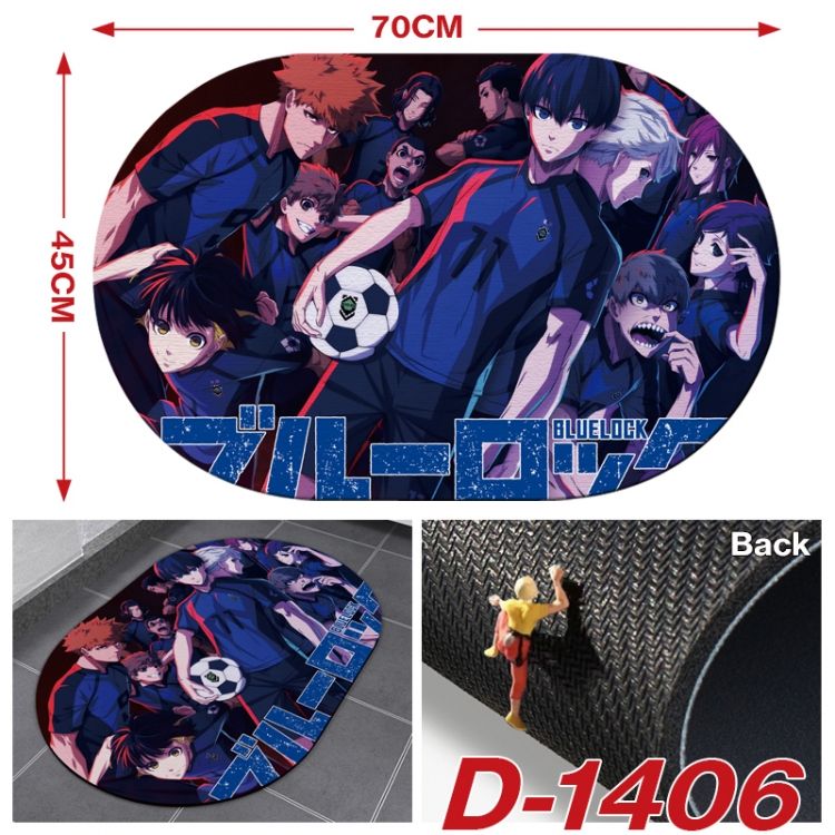 BLUE LOCK Multi-functional digital printing floor mat mouse pad table mat 70x45CM  D-1406