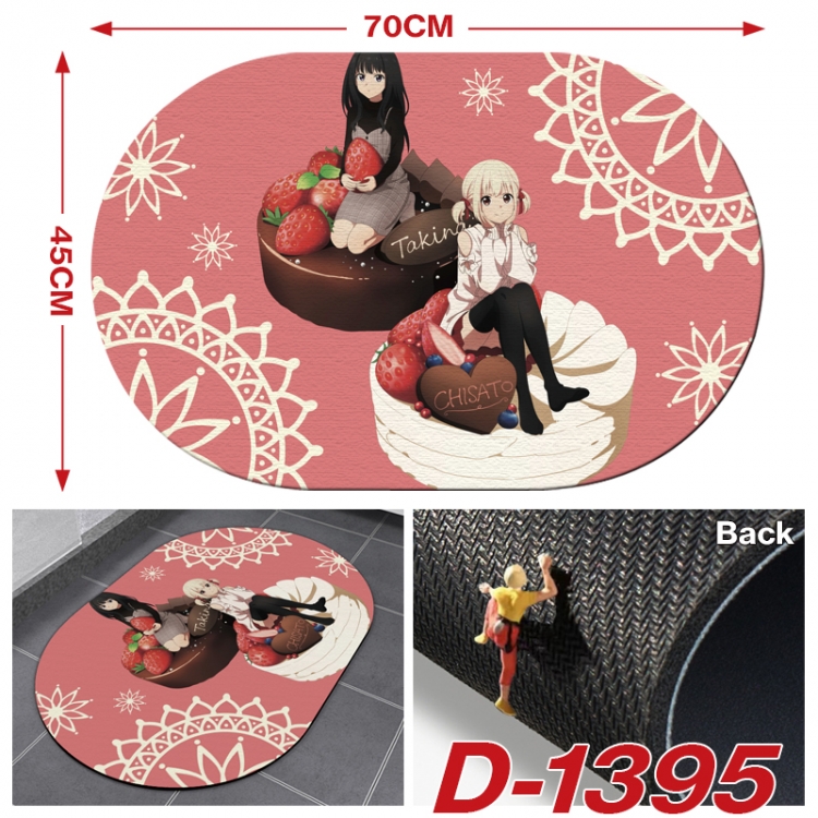 Lycoris Recoil Multi-functional digital printing floor mat mouse pad table mat 70x45CM D-1395