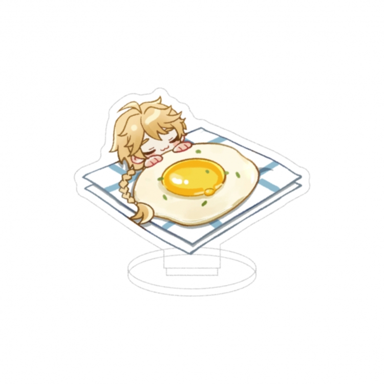 Genshin Impact Double layer Anime characters acrylic Standing Plates Keychain 10cm