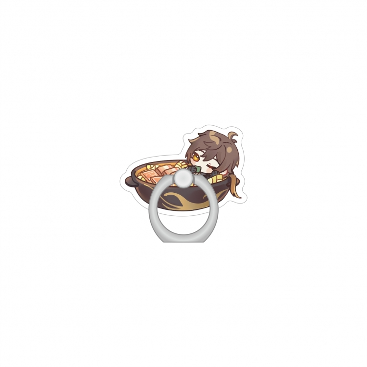 Genshin Impact Anime Peripheral Acrylic Ring Buckle Phone Holder price for 5 pcs