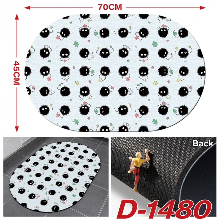 TOTORO  Multi-functional digital printing floor mat mouse pad table mat 70x45CM D-1480
