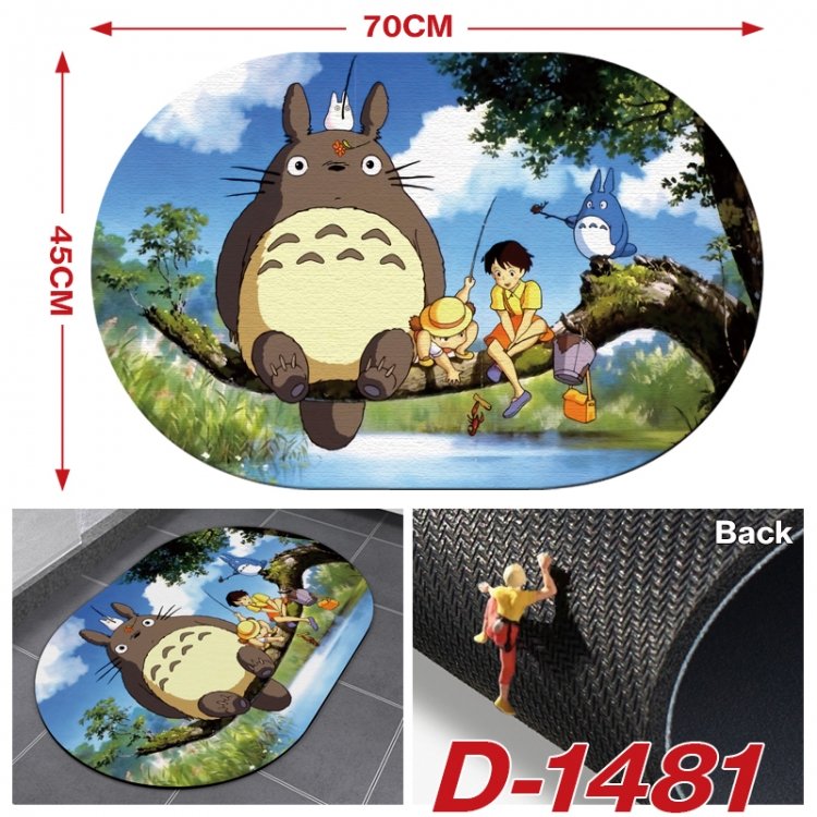 TOTORO  Multi-functional digital printing floor mat mouse pad table mat 70x45CM D-1481