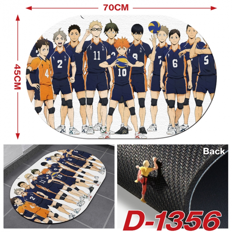 Haikyuu!!  Multi-functional digital printing floor mat mouse pad table mat 70x45CM D-1356