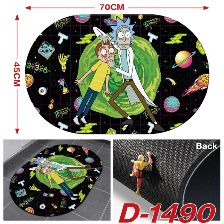 Rick and Morty  Multi-functional digital printing floor mat mouse pad table mat 70x45CM D-1490