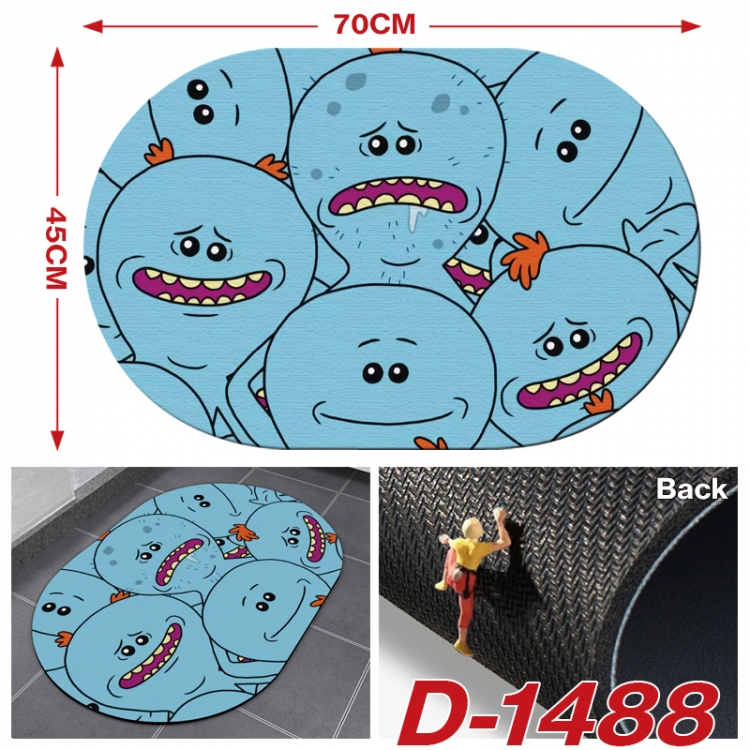 Rick and Morty  Multi-functional digital printing floor mat mouse pad table mat 70x45CM D-1488