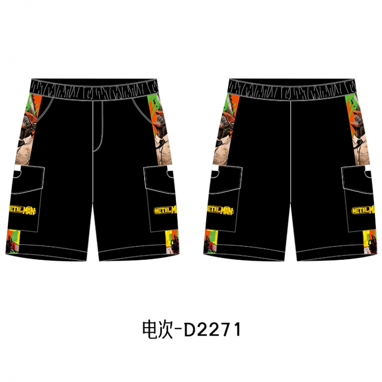 Chainsaw man Anime Print Casual Shorts Cargo Pants from S to 4XL D2271