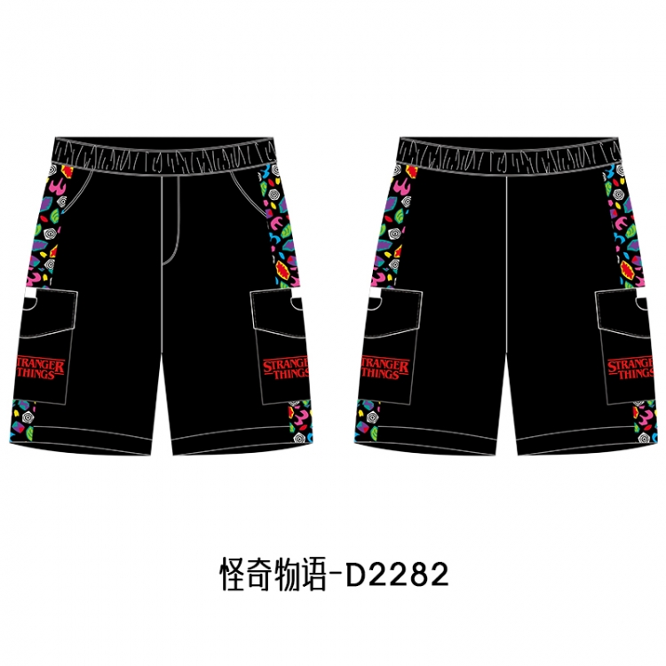 Stranger Things Anime Print Casual Shorts Cargo Pants from S to 4XL D2282