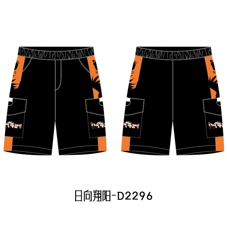 Haikyuu!! Anime Print Casual Shorts Cargo Pants from S to 4XL -D2296
