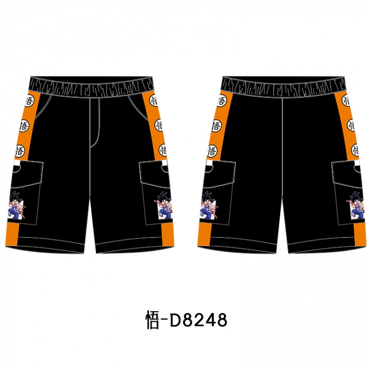 DRAGON BALL Anime Print Casual Shorts Cargo Pants from S to 4XL  D8248