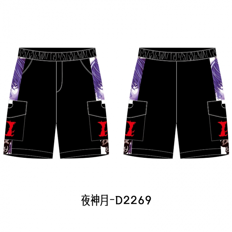 Death note Anime Print Casual Shorts Cargo Pants from S to 4XL D2269
