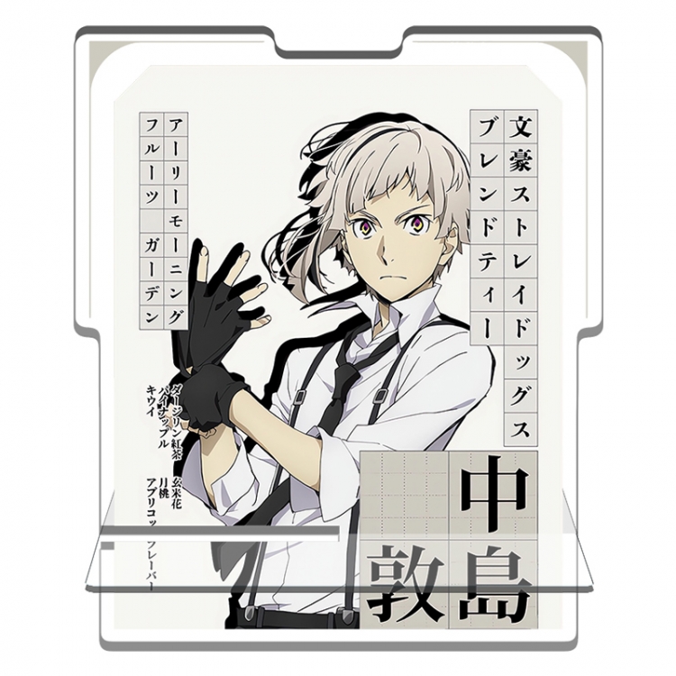 Bungo Stray Dogs Anime Acrylic special-shaped Mobile phone holder Standing Plates 11x13cm