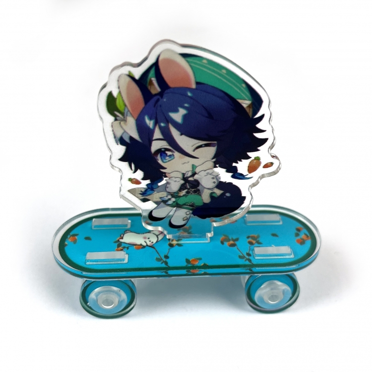 Genshin Impact Creative skateboard acrylic Standing Plates ornaments price for 5 pcs