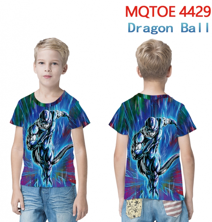 DRAGON BALL full-color printed short-sleeved T-shirt 60 80 100 120 140 160 6 sizes for children MQTOE-4429
