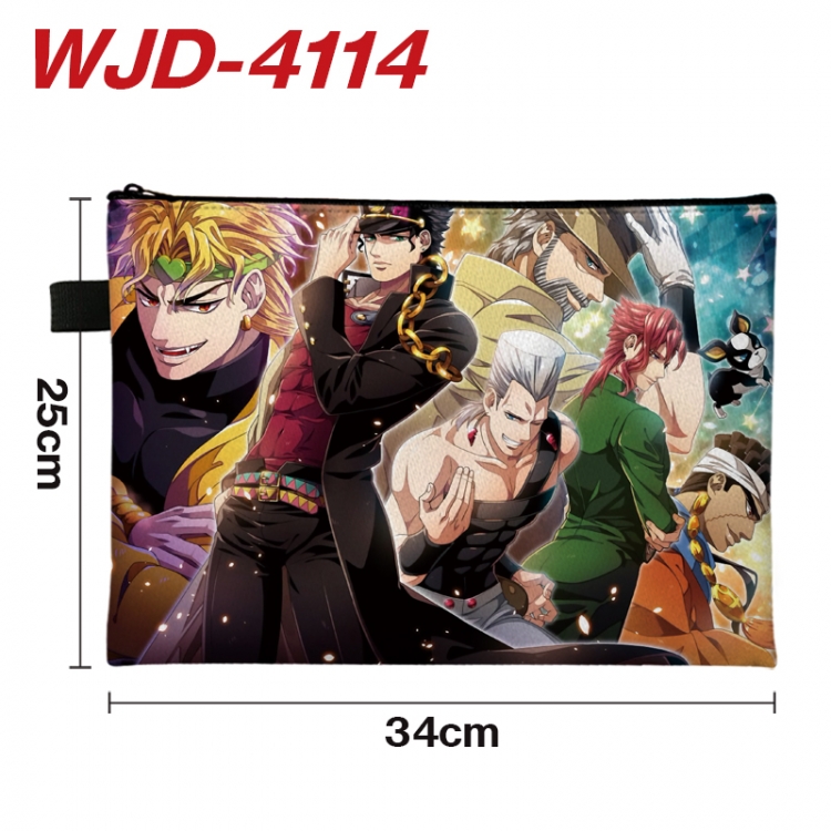 JoJos Bizarre Adventure Anime Full Color A4 Document Bag 34x25cm WJD-4114