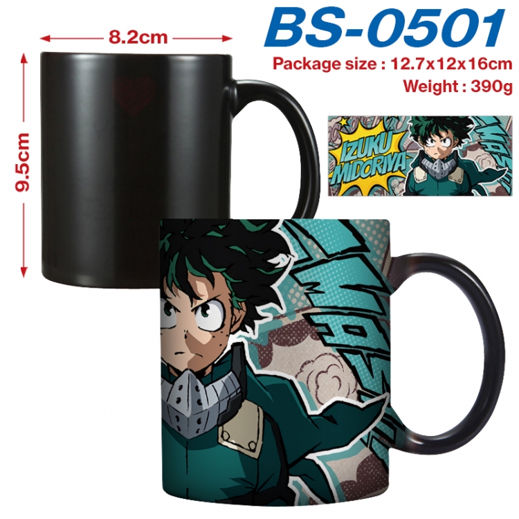 My Hero Academia Anime high-temperature color-changing printing ceramic mug 400ml BS-0501