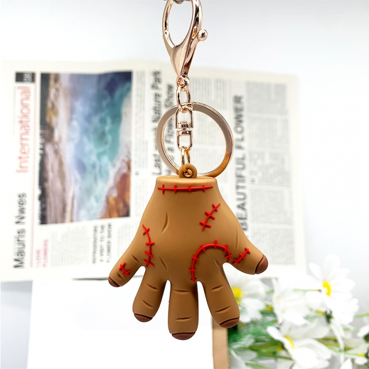 TheAddamsFamily Key chain pendant animation game peripheral pendant OPP packaging price for 10 pcs