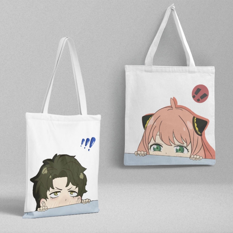 SPY×FAMILY Anime peripheral canvas handbag gift bag large capacity shoulder bag 36x39cm price for 2 pcs
