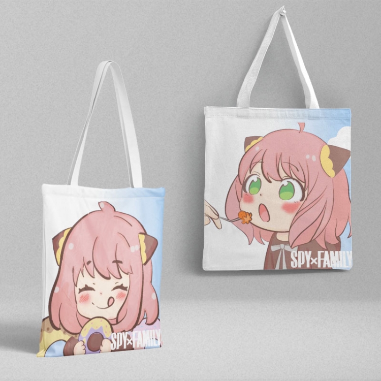 SPY×FAMILY Anime peripheral canvas handbag gift bag large capacity shoulder bag 36x39cm price for 2 pcs