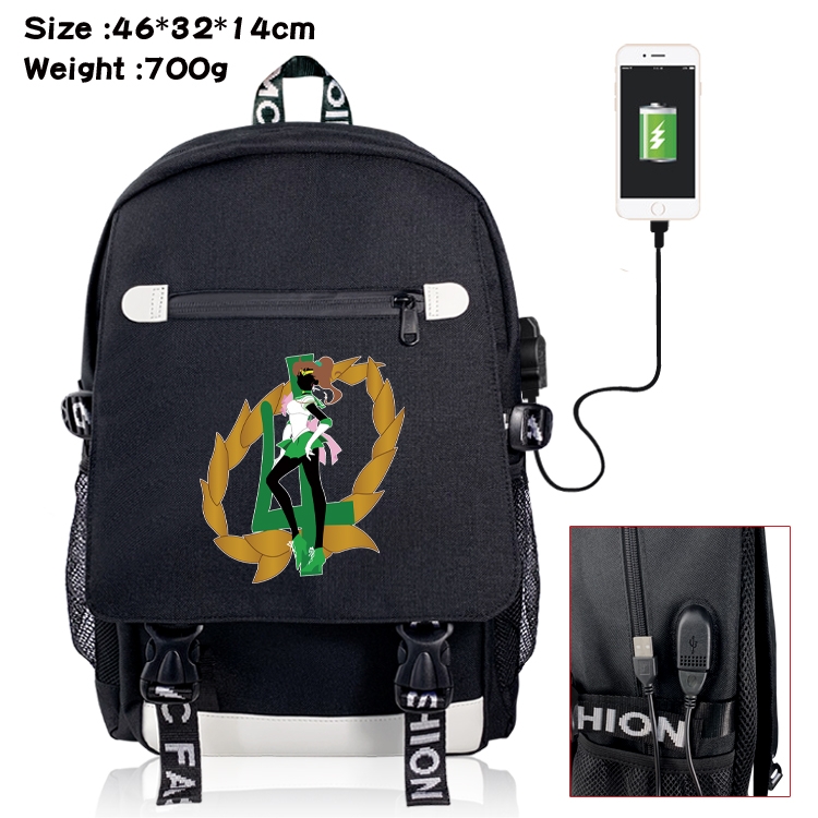 sailormoon USB backpack cartoon print student backpack 46X32X14CM 700G