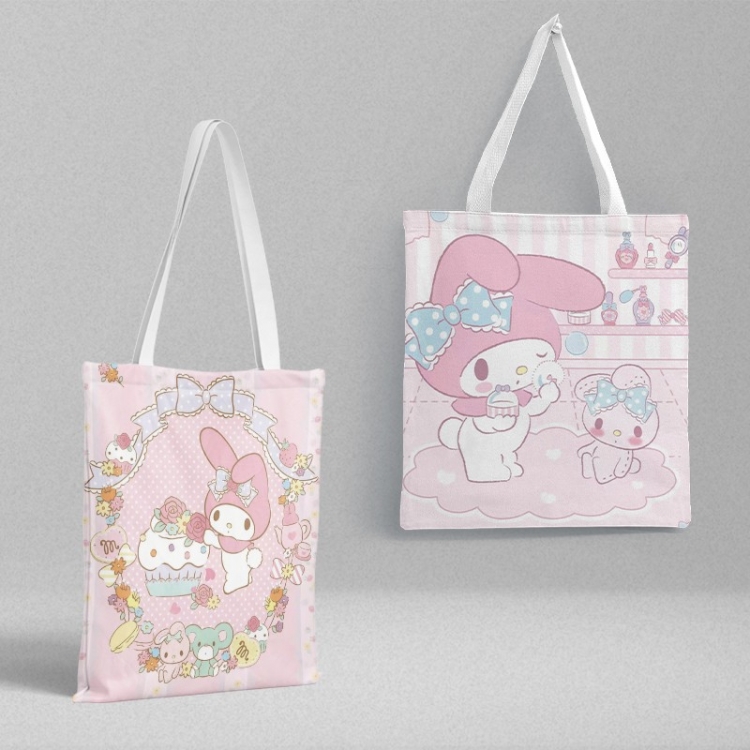Melody Anime peripheral canvas handbag gift bag large capacity shoulder bag 36x39cm price for 2 pcs