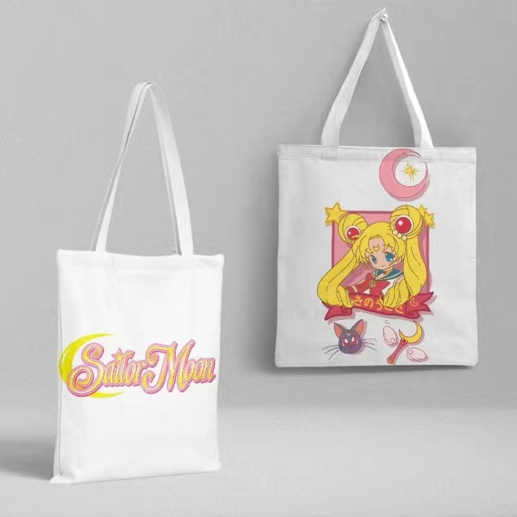 sailormoon Anime peripheral canvas handbag gift bag large capacity shoulder bag 36x39cm price for 2 pcs