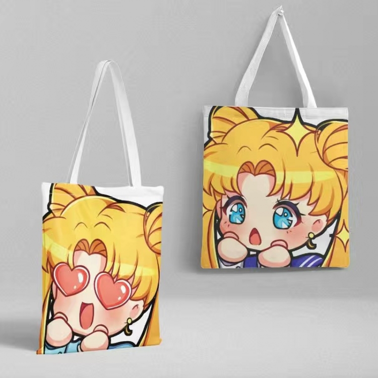 sailormoon Anime peripheral canvas handbag gift bag large capacity shoulder bag 36x39cm price for 2 pcs