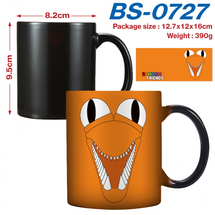 Rainbow friend Anime high-temperature color-changing printing ceramic mug 400ml BS-0727