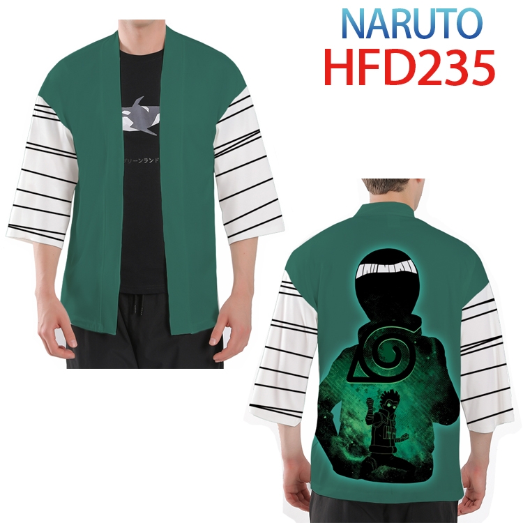 Naruto Anime peripheral full-color short kimono from S to 4XL HFD-235