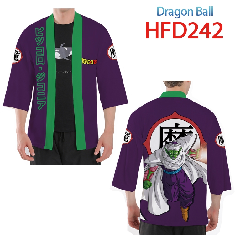 DRAGON BALL Anime peripheral full-color short kimono from S to 4XL HFD-242