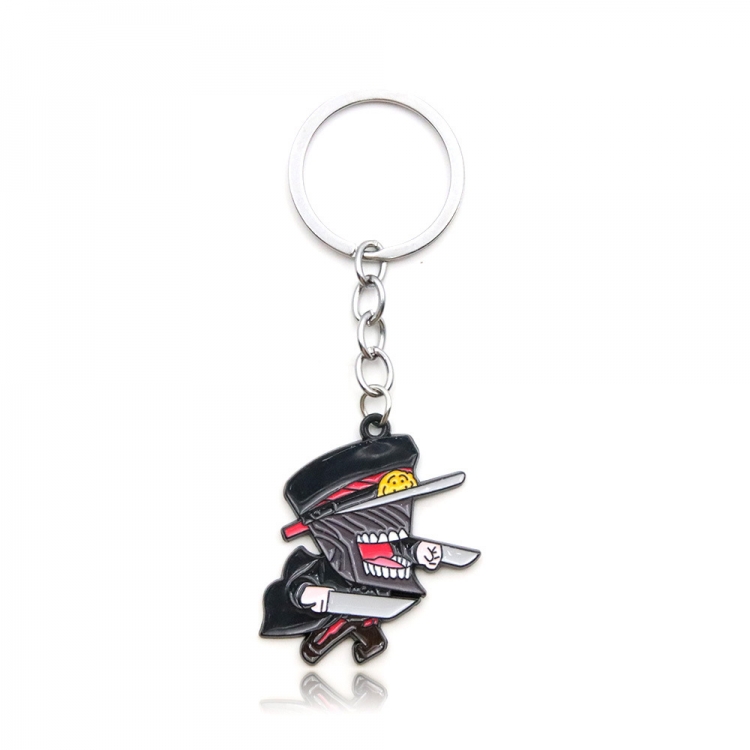 Chainsaw man Metal key chain bag pendant accessories opp packaging price for 5 pcs K00696-01