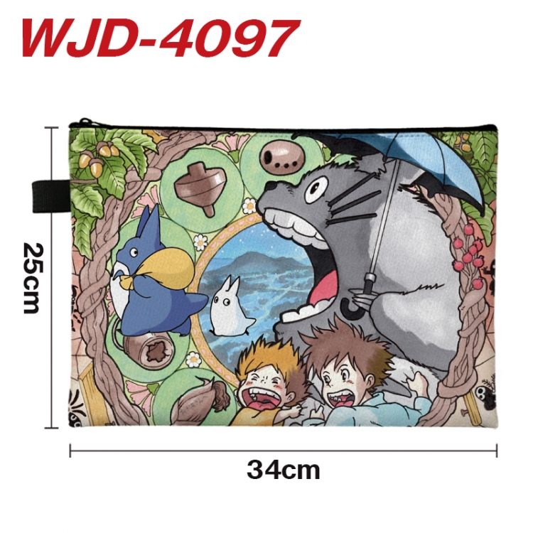 TOTORO Anime Full Color A4 Document Bag 34x25cm WJD-4097