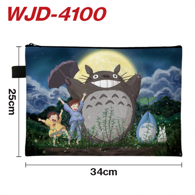 TOTORO Anime Full Color A4 Document Bag 34x25cm WJD-4100