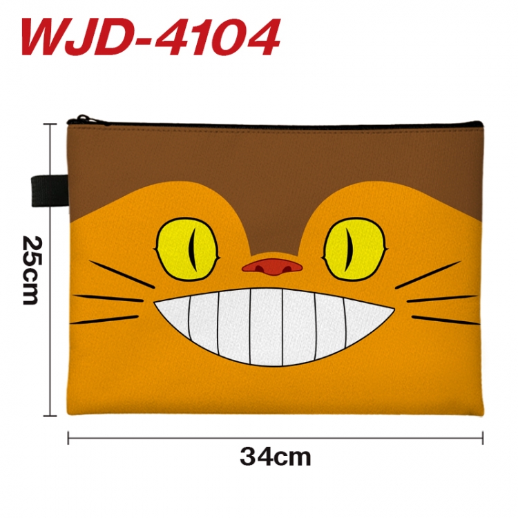 TOTORO Anime Full Color A4 Document Bag 34x25cm WJD-4104