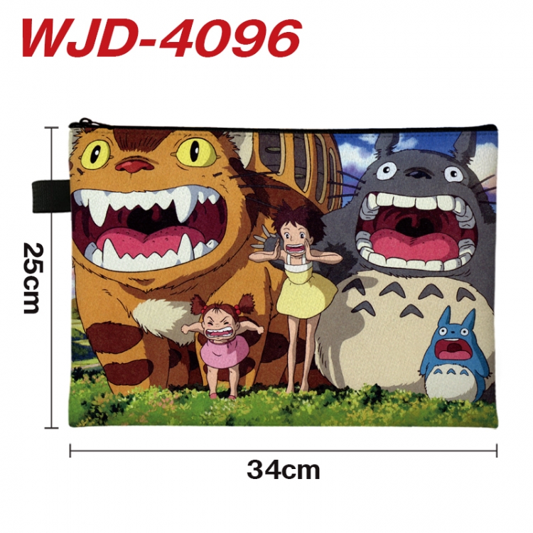TOTORO Anime Full Color A4 Document Bag 34x25cm WJD-4096