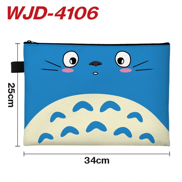 TOTORO Anime Full Color A4 Document Bag 34x25cm WJD-4106