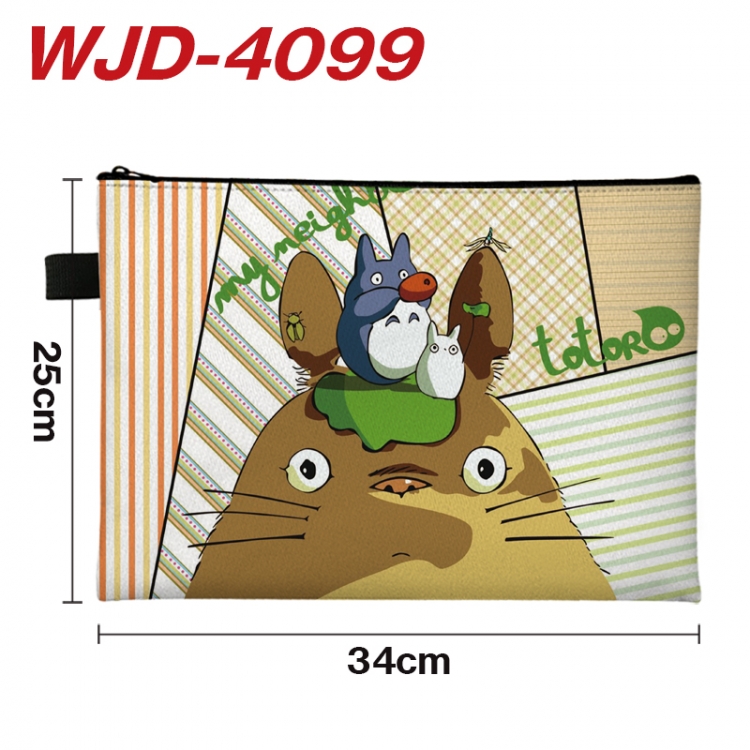 TOTORO Anime Full Color A4 Document Bag 34x25cm WJD-4099