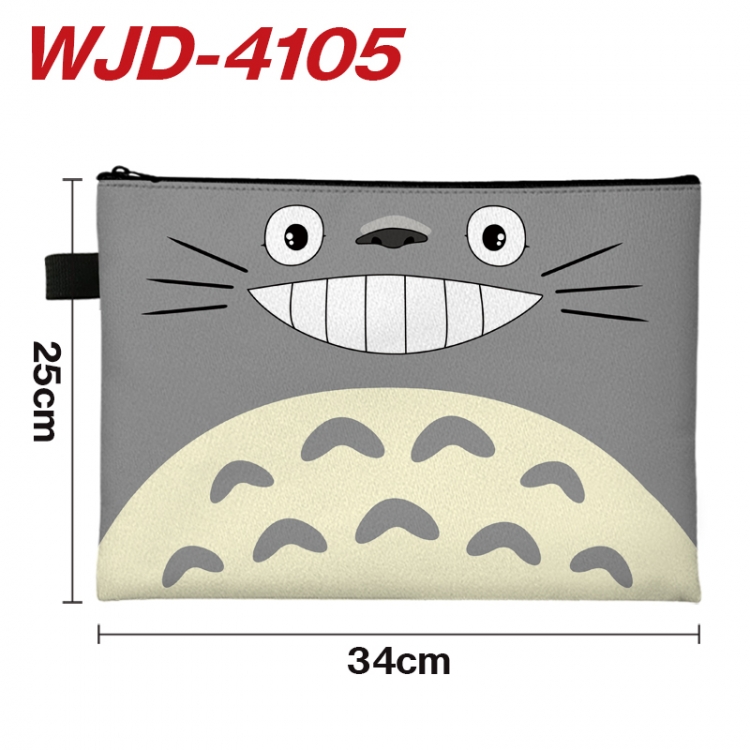 TOTORO Anime Full Color A4 Document Bag 34x25cm WJD-4105