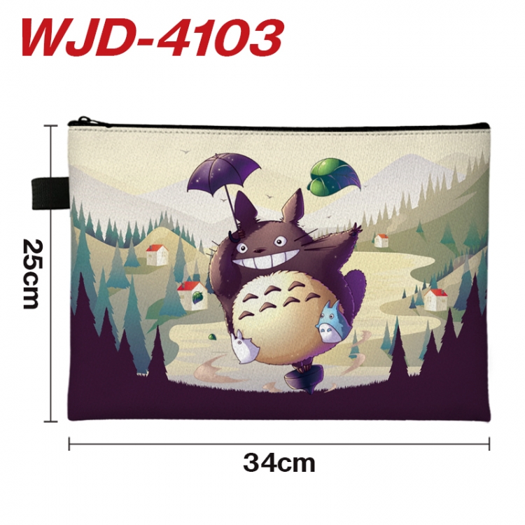 TOTORO Anime Full Color A4 Document Bag 34x25cm WJD-4103