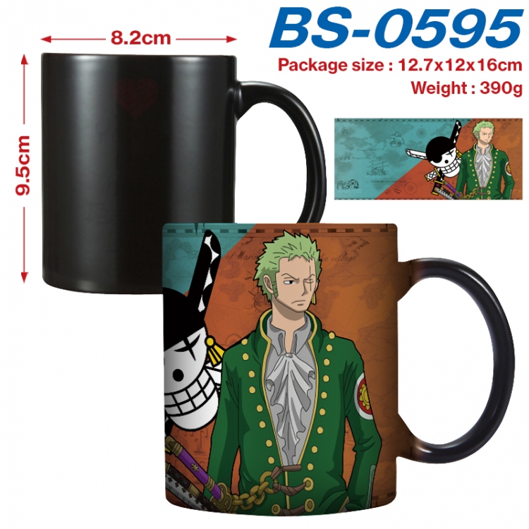One Piece  Anime high-temperature color-changing printing ceramic mug 400ml BS-0595