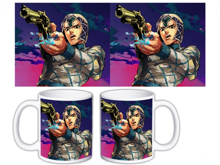 JoJos Bizarre Adventure Anime color printing ceramic mug cup price for 5 pcs  MKB-749