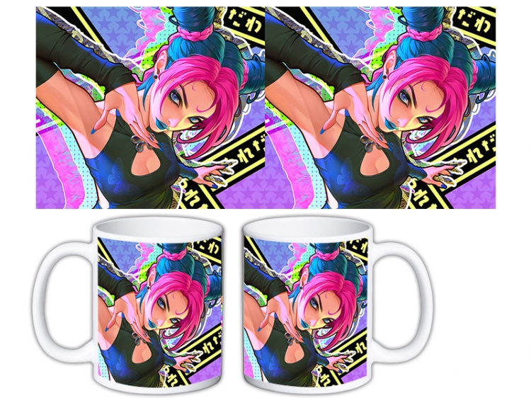 JoJos Bizarre Adventure Anime color printing ceramic mug cup price for 5 pcs MKB-745