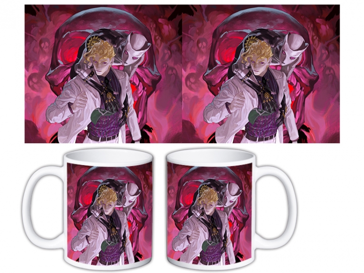 JoJos Bizarre Adventure Anime color printing ceramic mug cup price for 5 pcs MKB-753