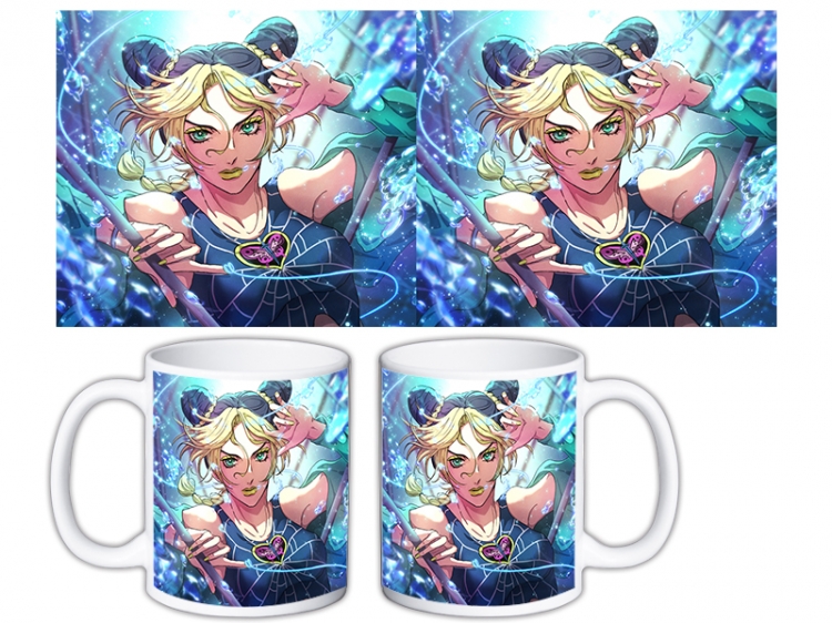 JoJos Bizarre Adventure Anime color printing ceramic mug cup price for 5 pcs MKB-727