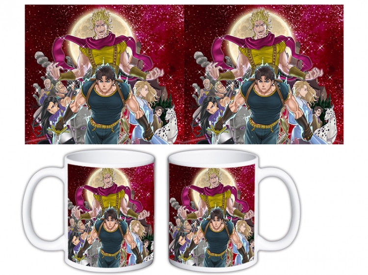 JoJos Bizarre Adventure Anime color printing ceramic mug cup price for 5 pcs MKB-742